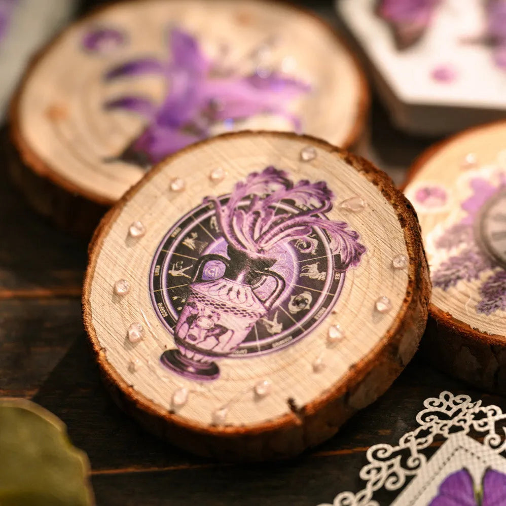 Mystic Bloom Rub-On Stickers Set