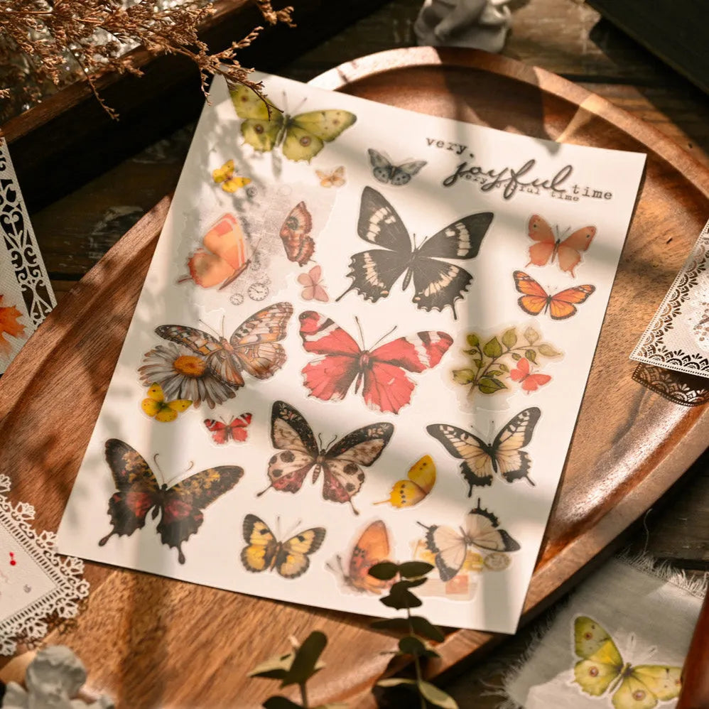 Butterfly Whispers Rub-On Stickers Set