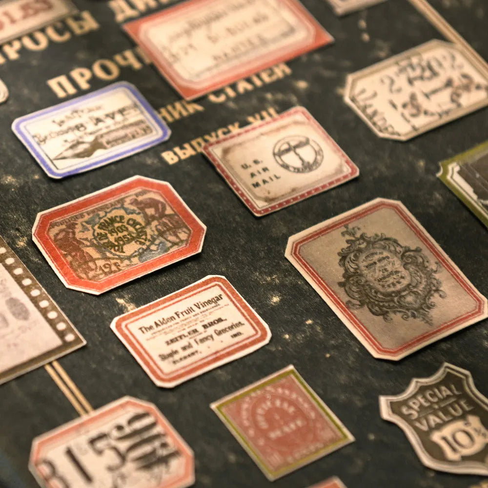 Vintage Boxed Sticker Set