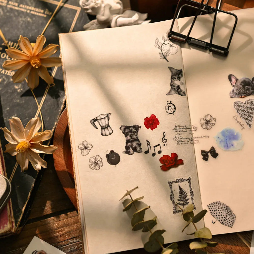 Ensemble d'autocollants à décalquer Ethereal Muse