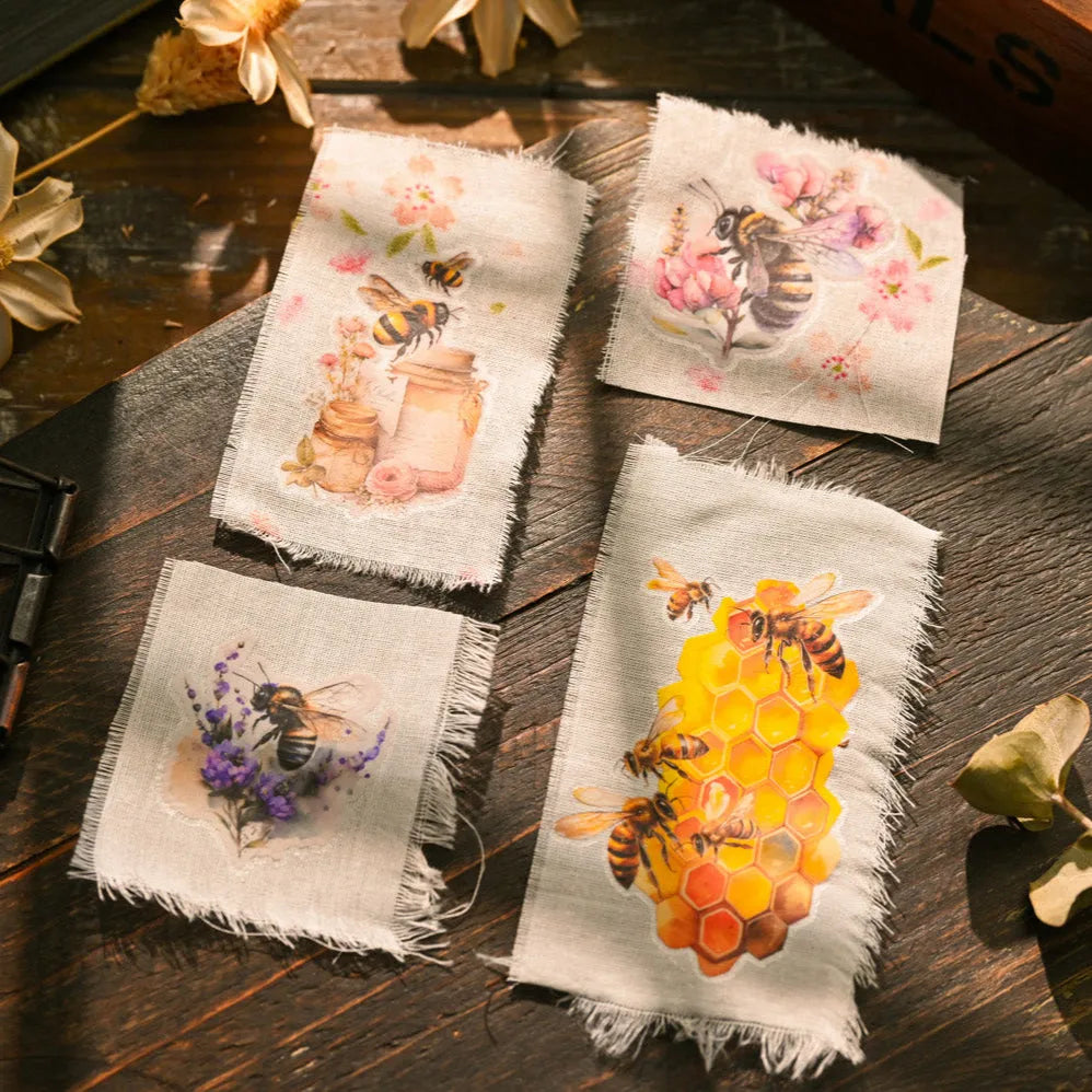 Golden Honey Rub-On Stickers Set