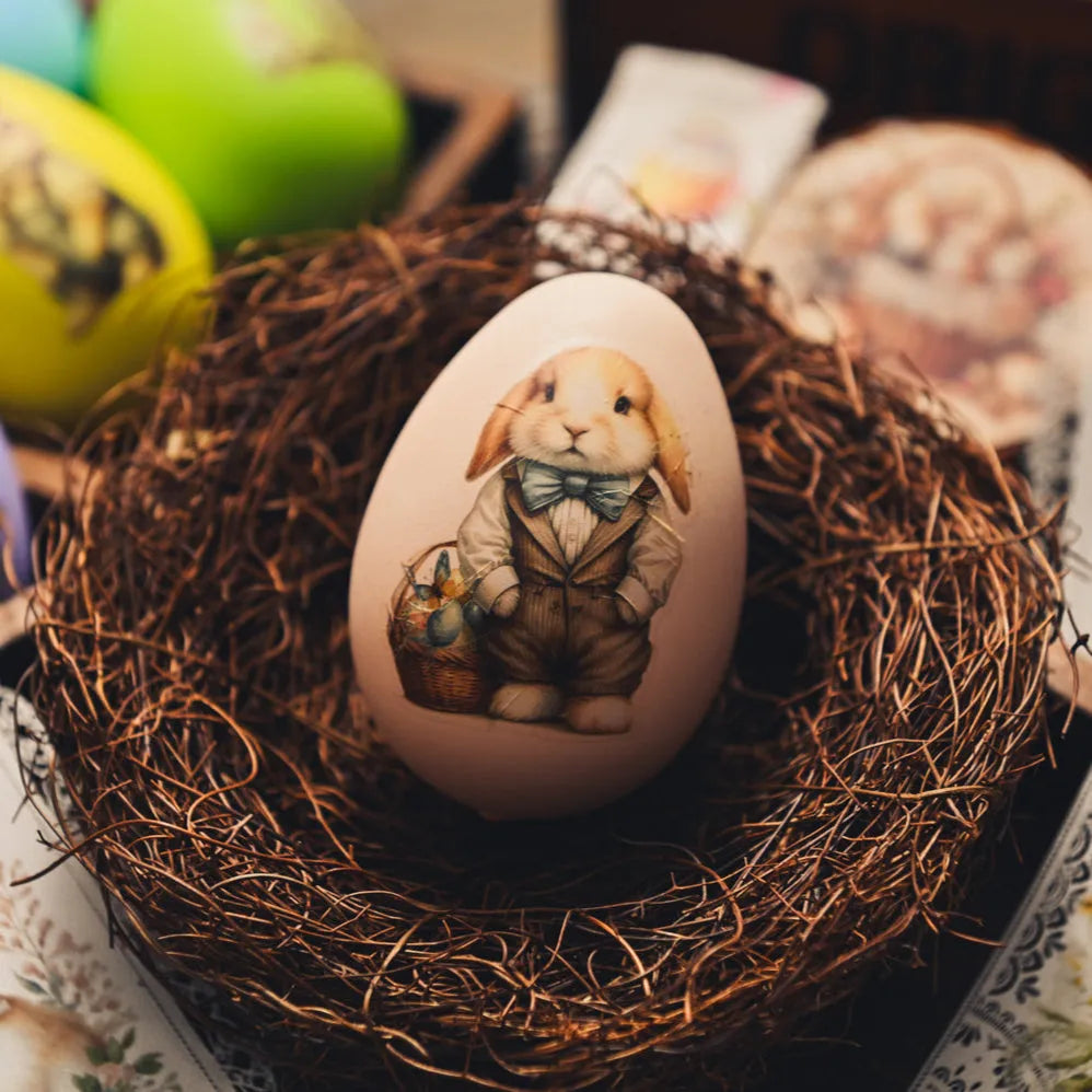 Vintage Easter Rub-On Stickers