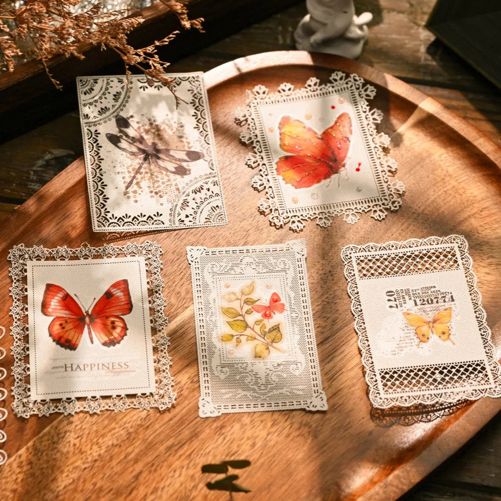 Butterfly Whispers Rub-On Stickers Set