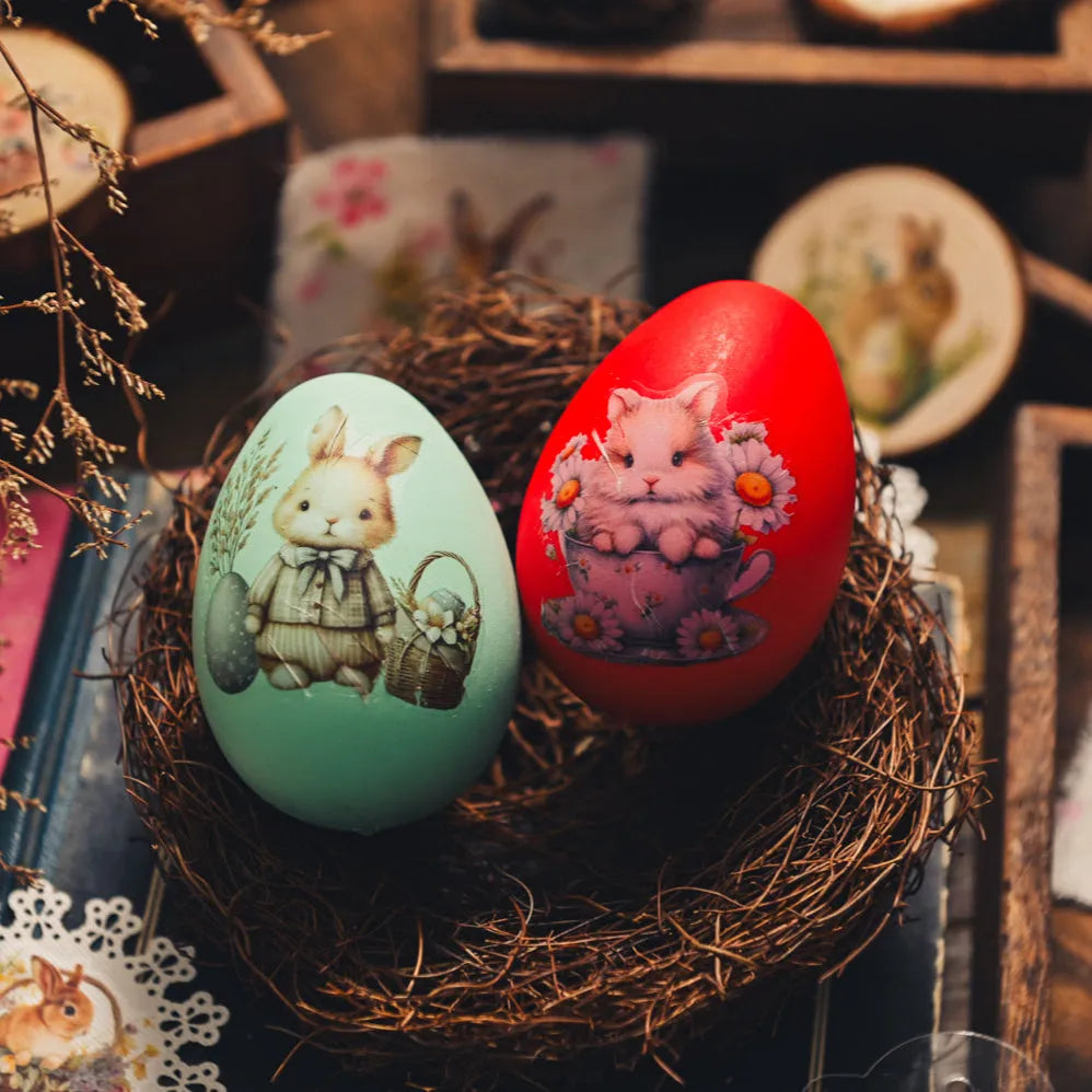 Springtime Easter Rub-On Stickers