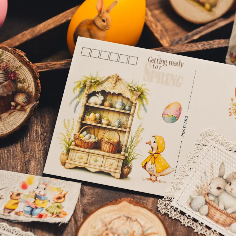 Vintage Easter Rub-On Stickers