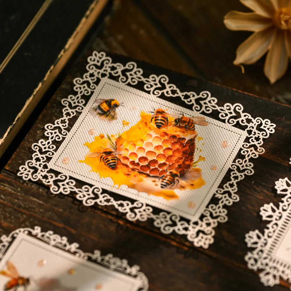 Golden Honey Rub-On Stickers Set