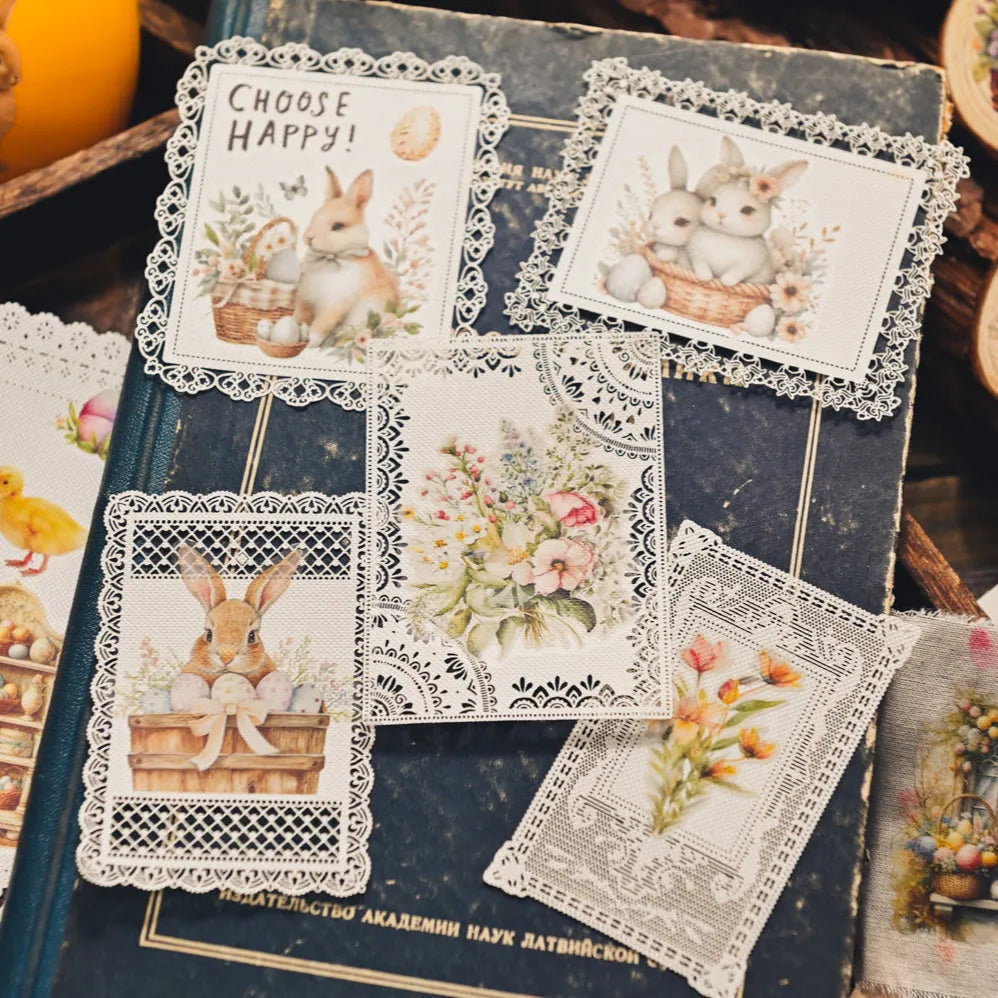 Vintage Easter Rub-On Stickers