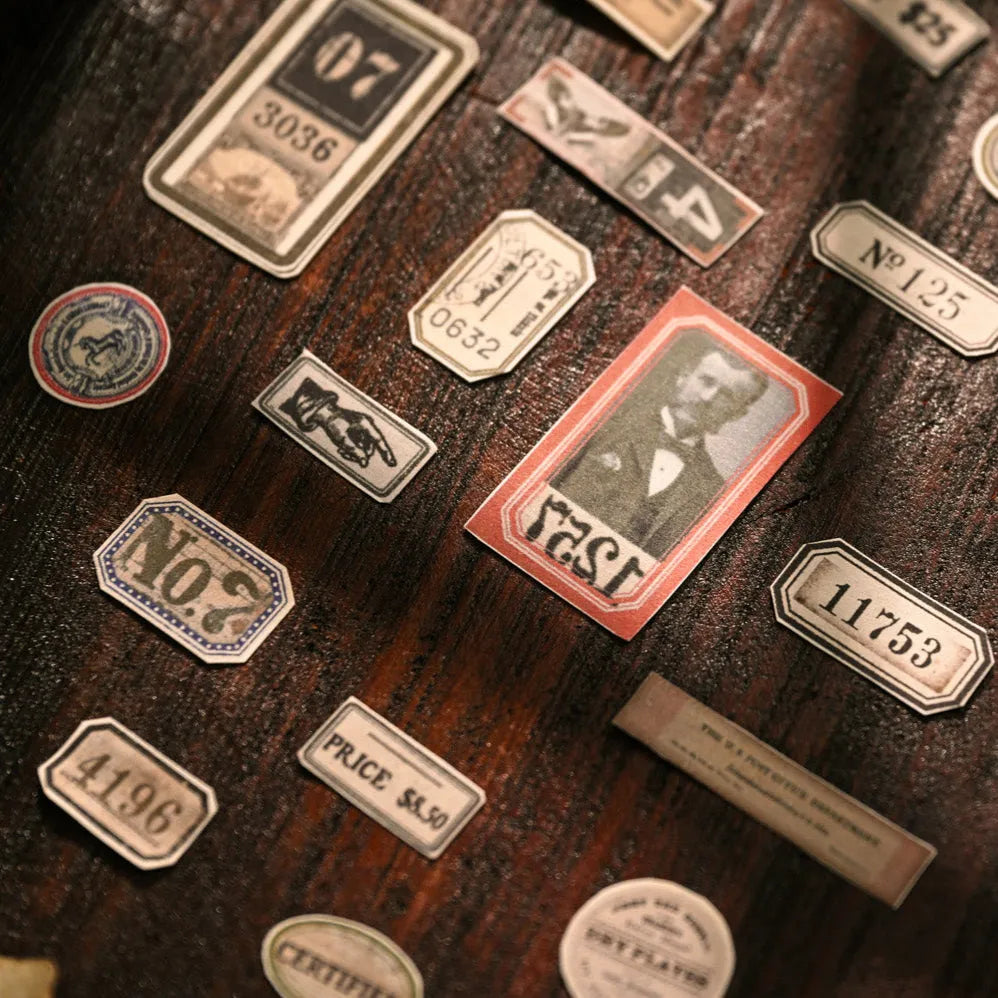 Vintage Boxed Sticker Set