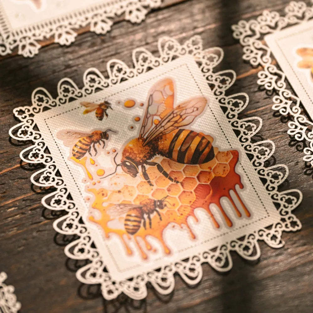 Golden Honey Rub-On Stickers Set