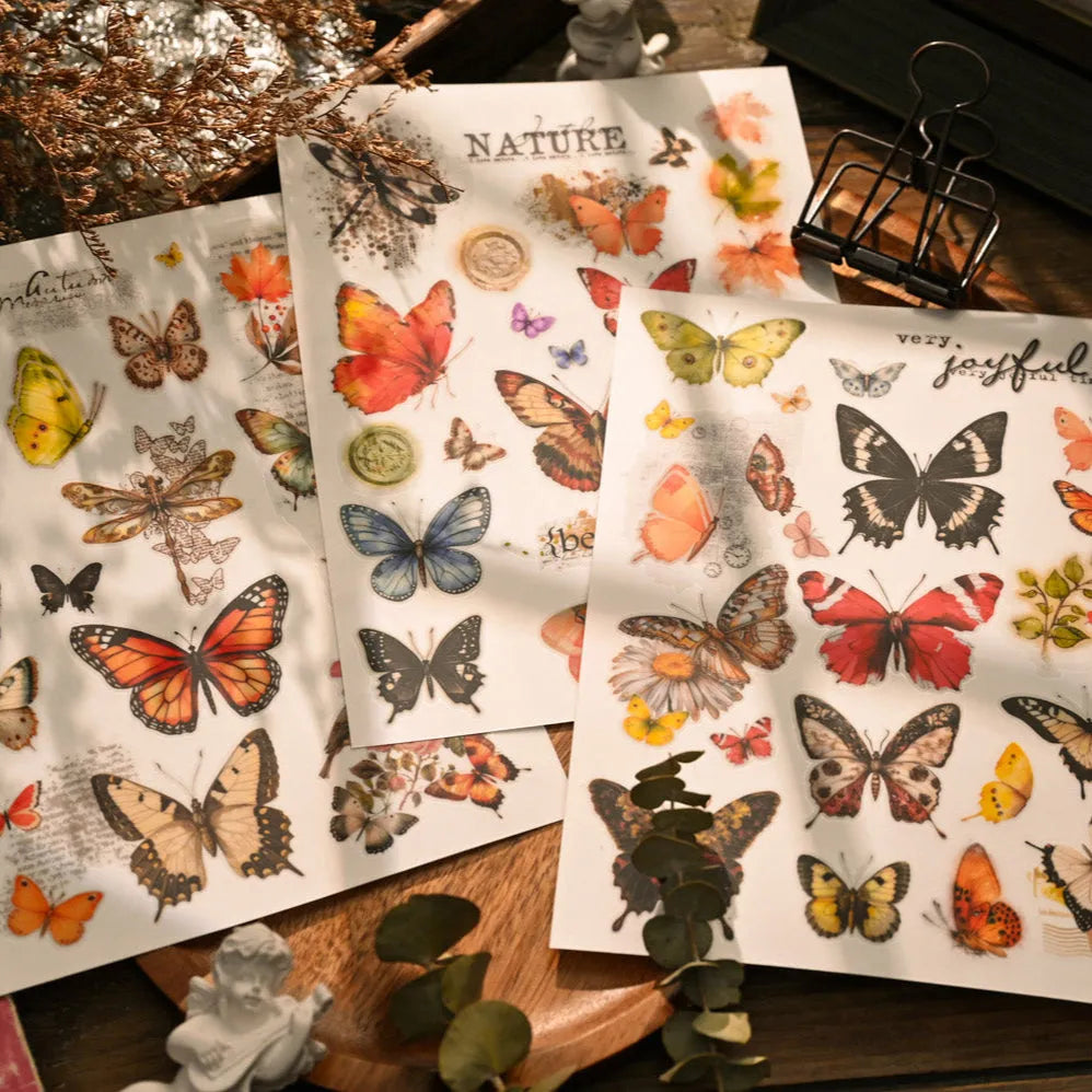 Butterfly Whispers Rub-On Stickers Set