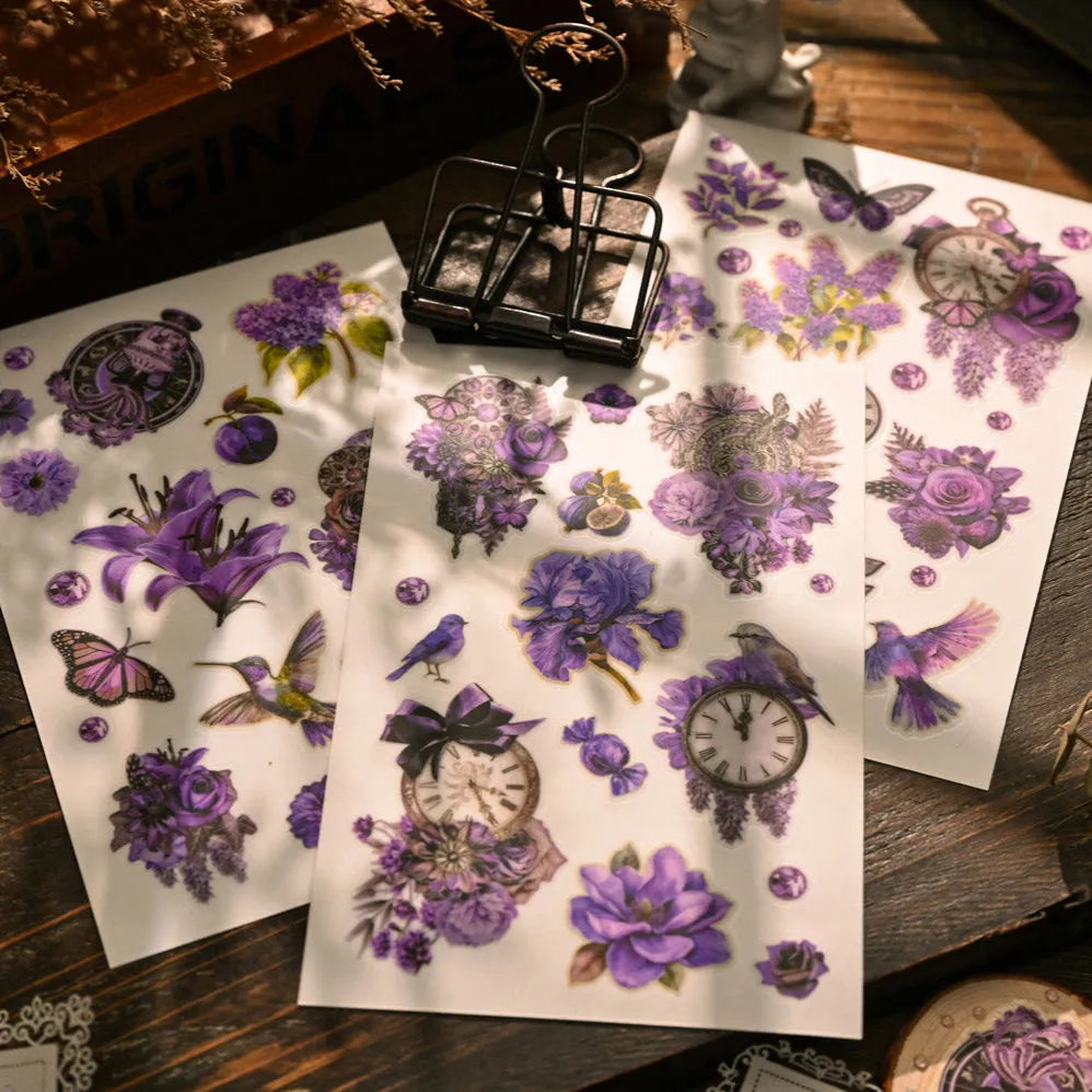 Mystic Bloom Rub-On Stickers Set