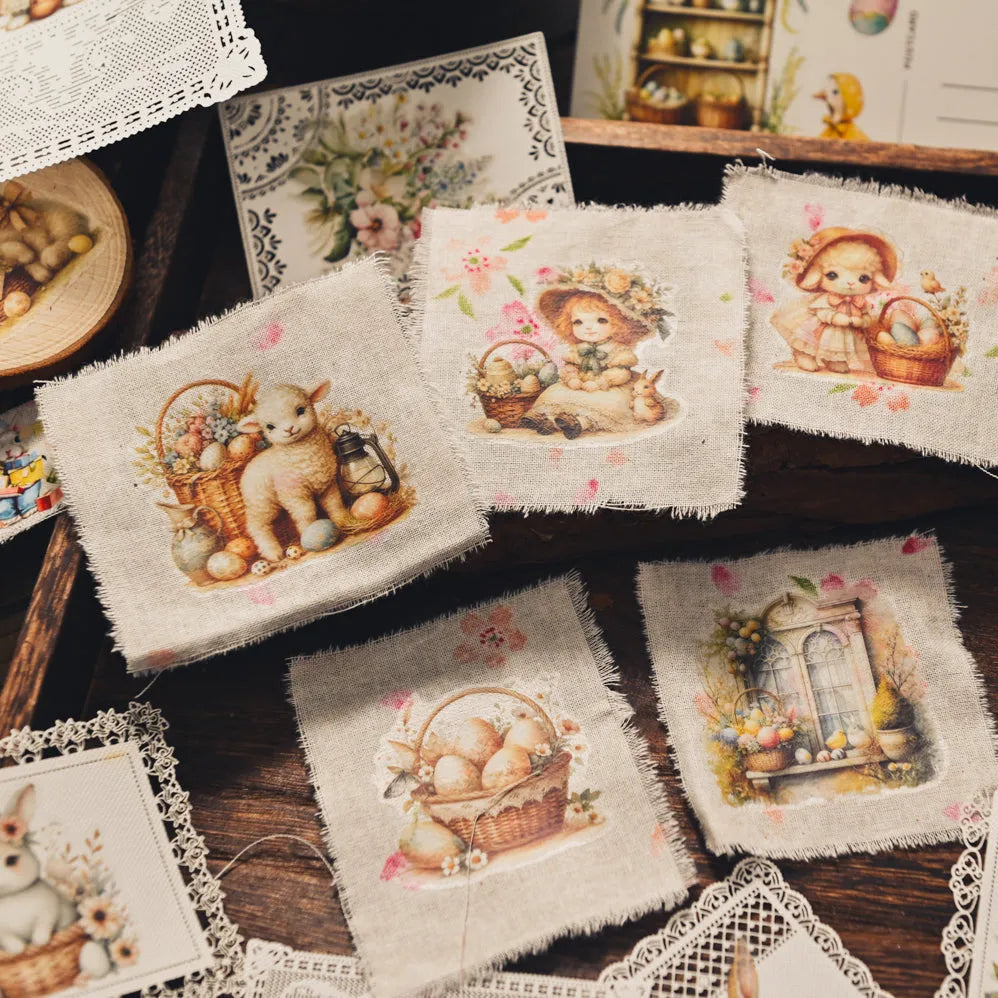 Vintage Easter Rub-On Stickers