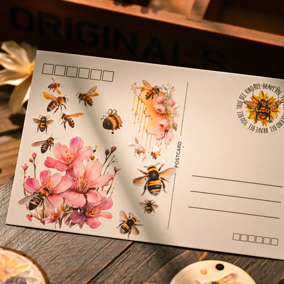 Golden Honey Rub-On Stickers Set