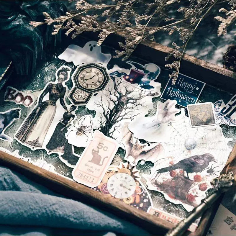 56pcs Halloween Stickers Set for Journaling & Scrapbooking - PaperWrld