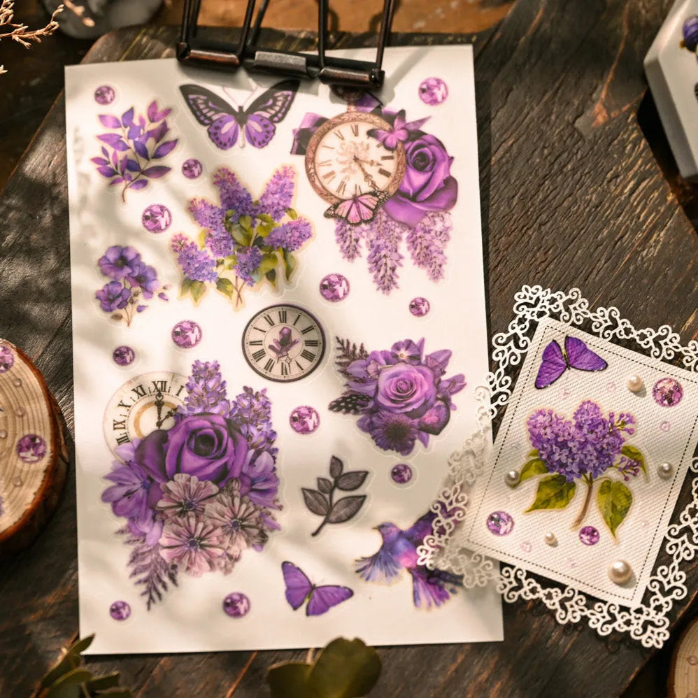 Mystic Bloom Rub-On Stickers Set