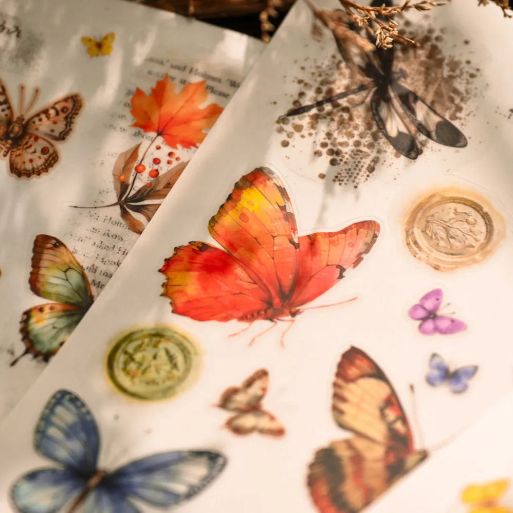 Butterfly Whispers Rub-On Stickers Set