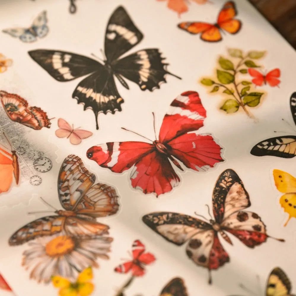 Butterfly Whispers Rub-On Stickers Set