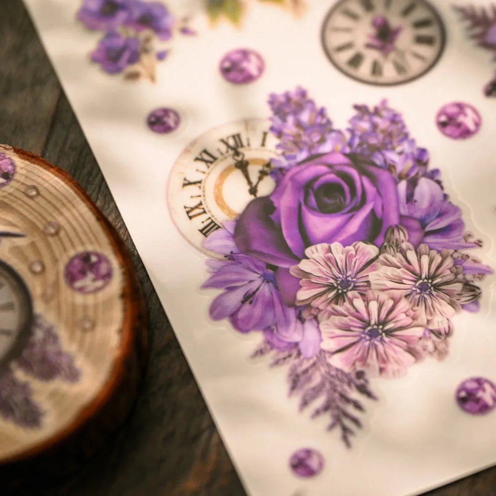 Mystic Bloom Rub-On Stickers Set