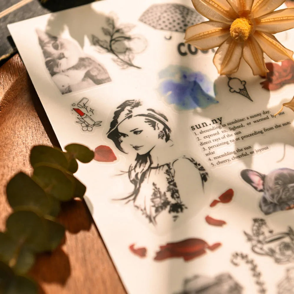 Ensemble d'autocollants à décalquer Ethereal Muse