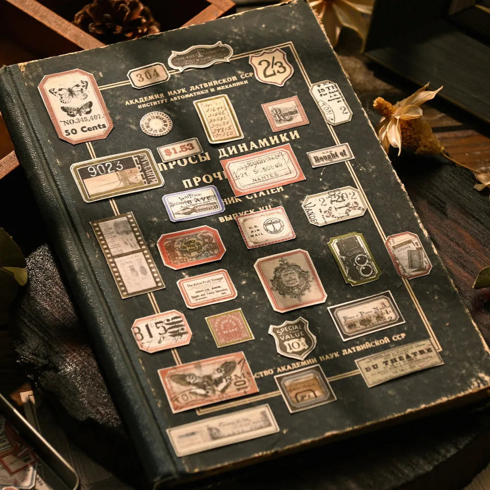 Vintage Boxed Sticker Set