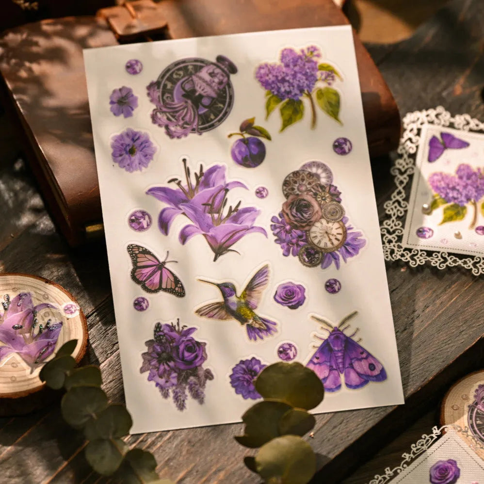 Mystic Bloom Rub-On Stickers Set