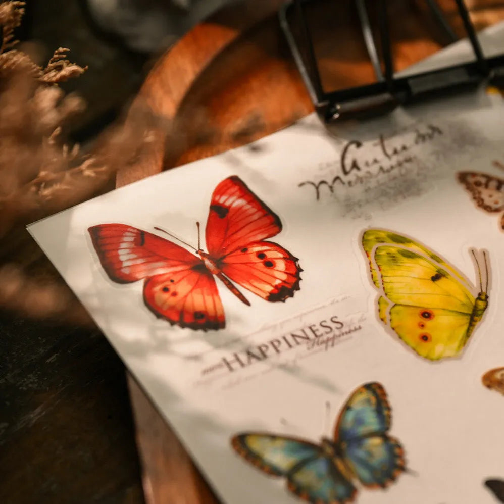 Butterfly Whispers Rub-On Stickers Set