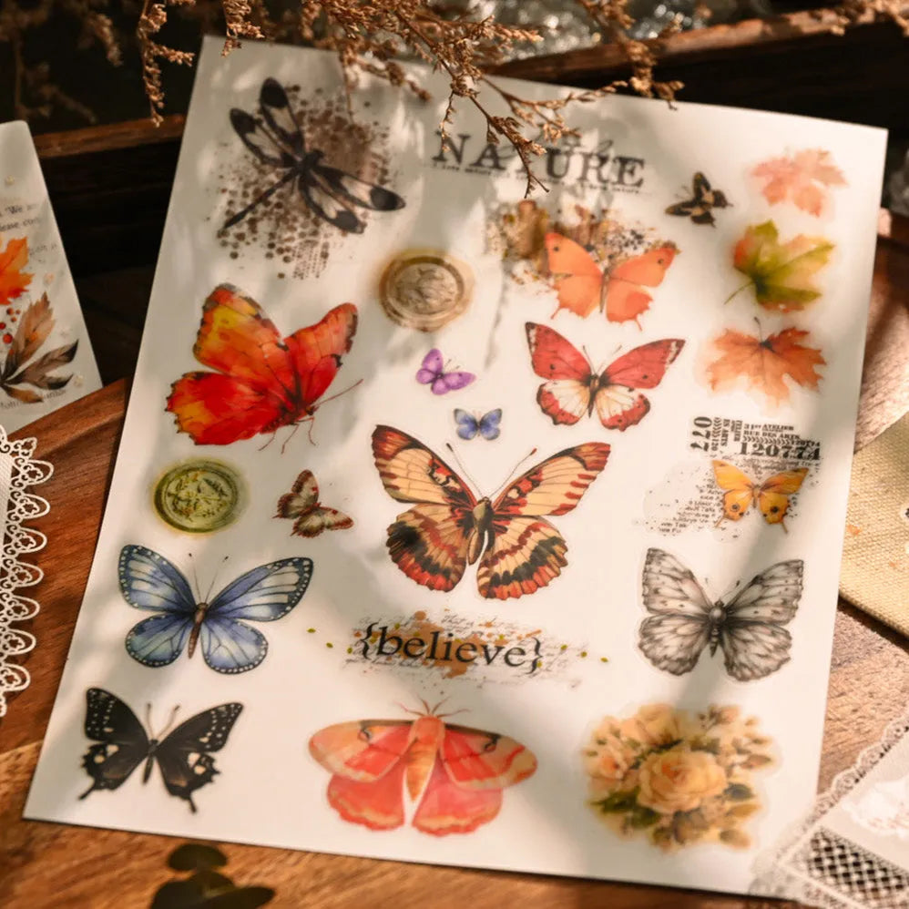 Butterfly Whispers Rub-On Stickers Set
