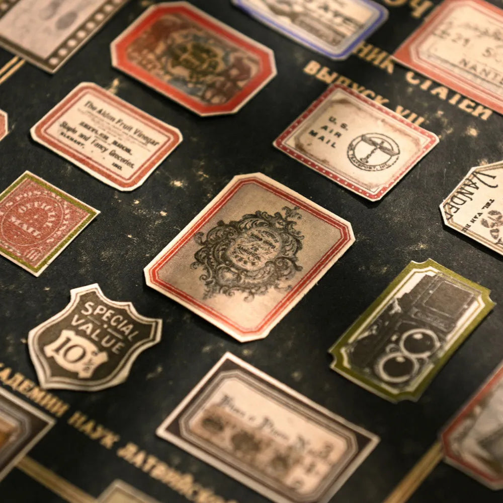 Vintage Boxed Sticker Set