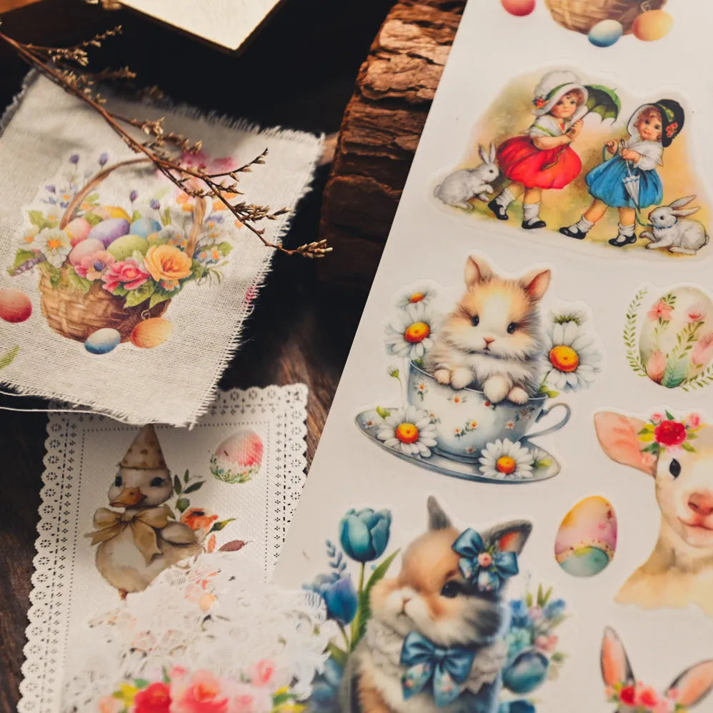 Springtime Easter Rub-On Stickers