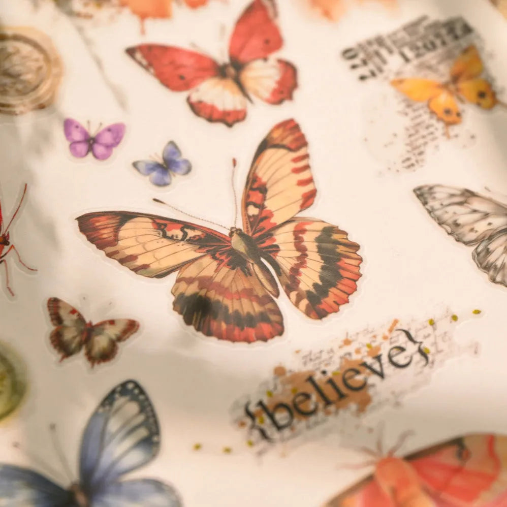 Butterfly Whispers Rub-On Stickers Set