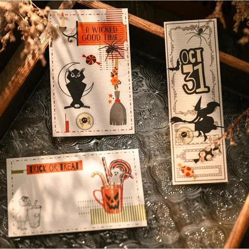 Haunted Charm Halloween Rub-On Stickers