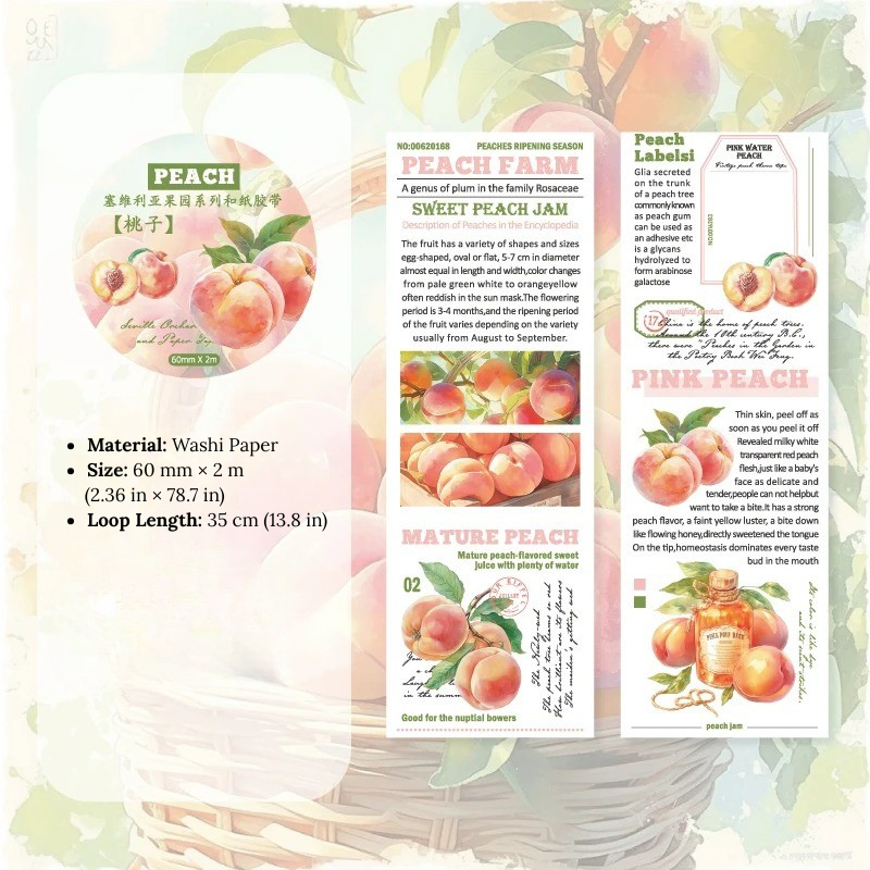 Fruit Encyclopedia Washi Tape