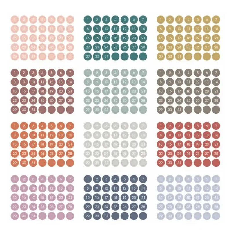 Round Planner Sticker Set