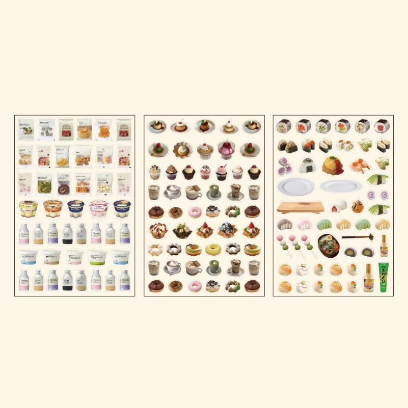 Retro Sweet PET Sticker Set