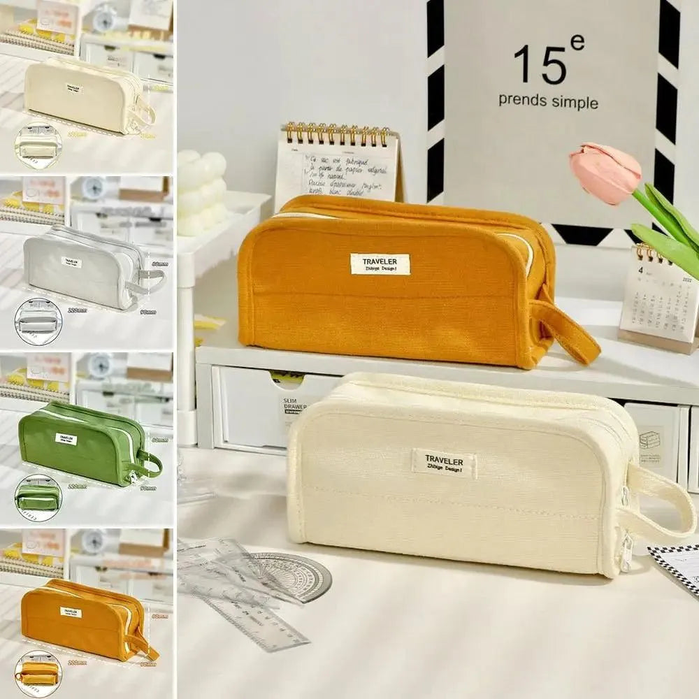 Durable Canvas Pencil Traveler Case for Journaling & Scrapbooking - PaperWrld