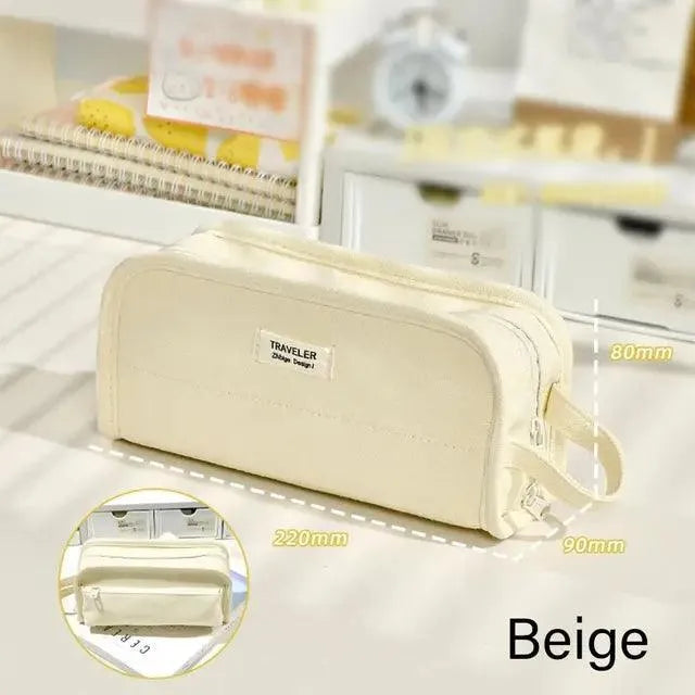 Durable Canvas Pencil Traveler Case for Journaling & Scrapbooking - PaperWrld