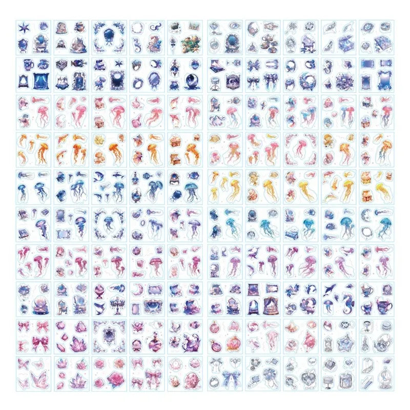 Holographic Fantasy Die-Cut Sticker Set