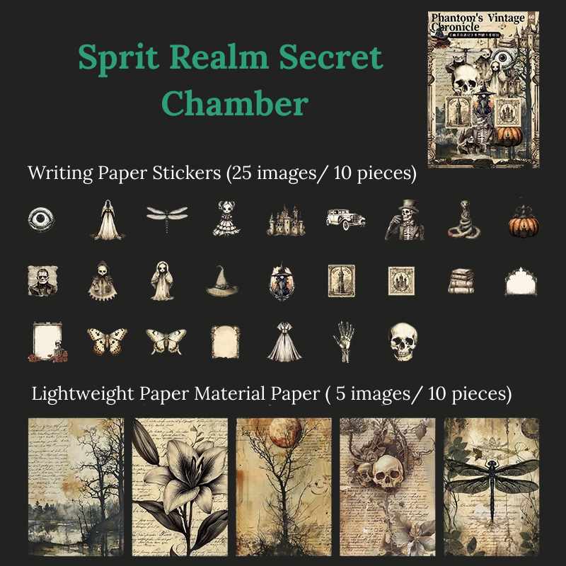 Haunted Ephemera Sticker Book