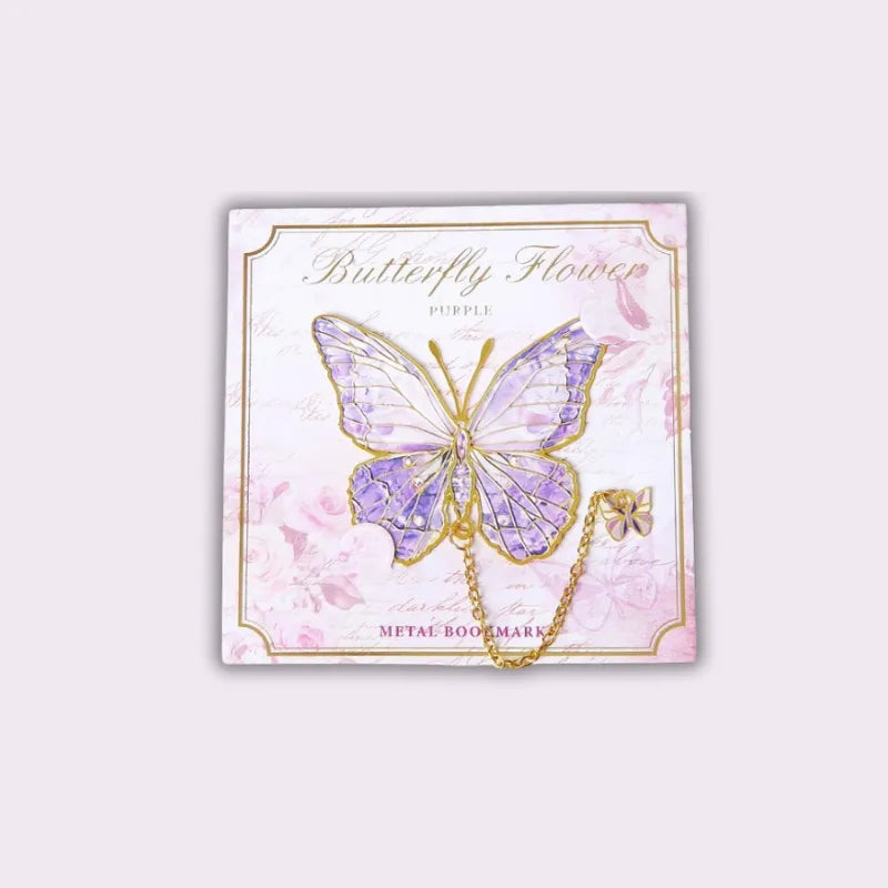 Enchanted Butterfly Metal Bookmark