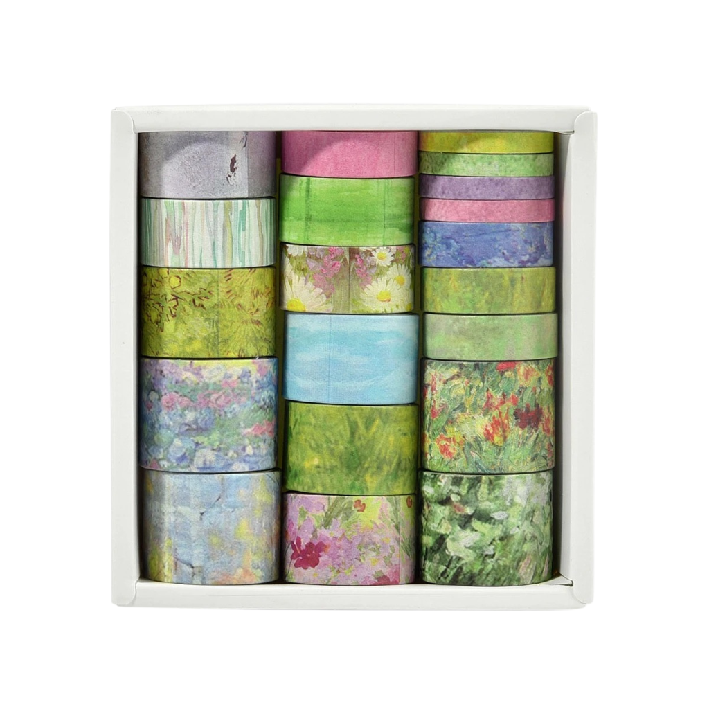 Vintage Washi Tape Library – 20 Rolls Set