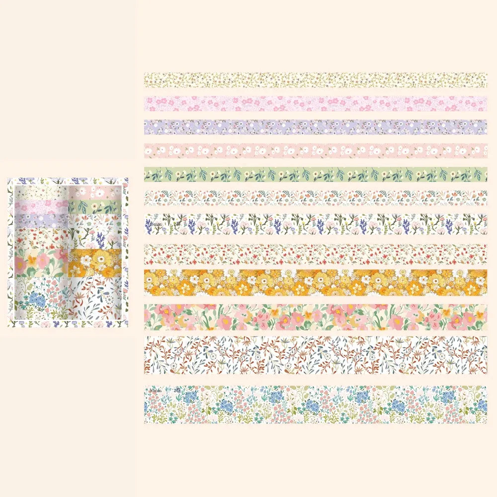 Floral Serenity Washi Tape Set