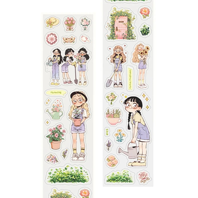 Girl PET Sticker Tape