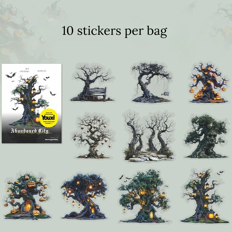 Abandoned City Gothic Sticker Set