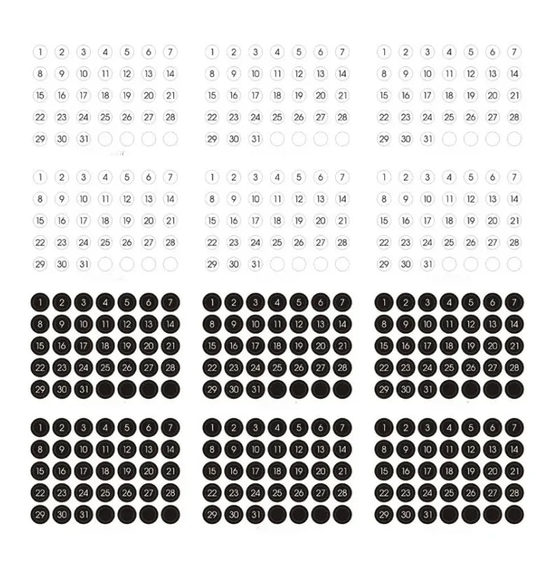 Round Planner Sticker Set