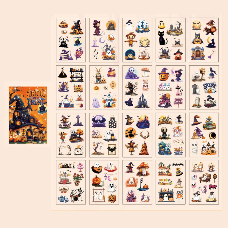 Halloween Castle PET Sticker Book