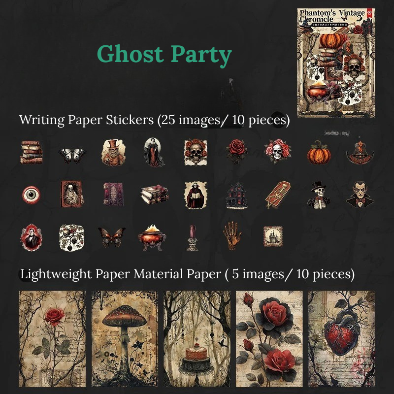 Haunted Ephemera Sticker Book