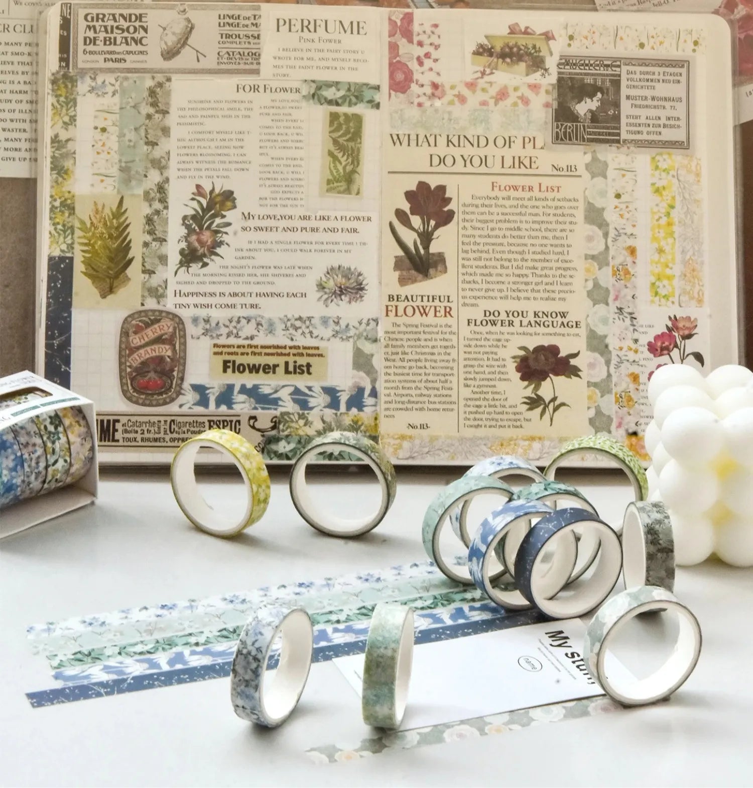 Ensemble de rubans Washi Floral Delight