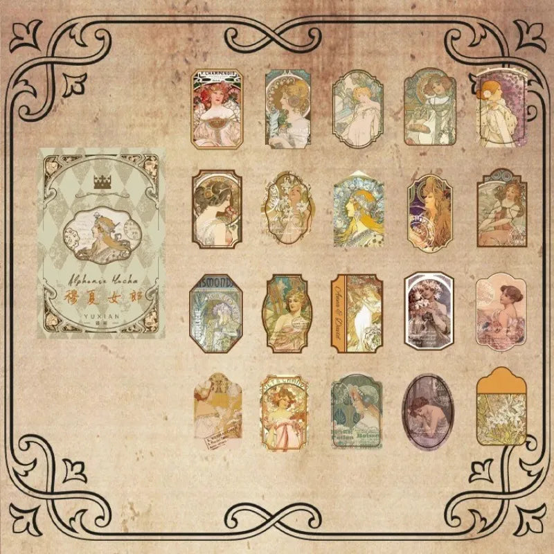 Vintage Muse Sticker Box