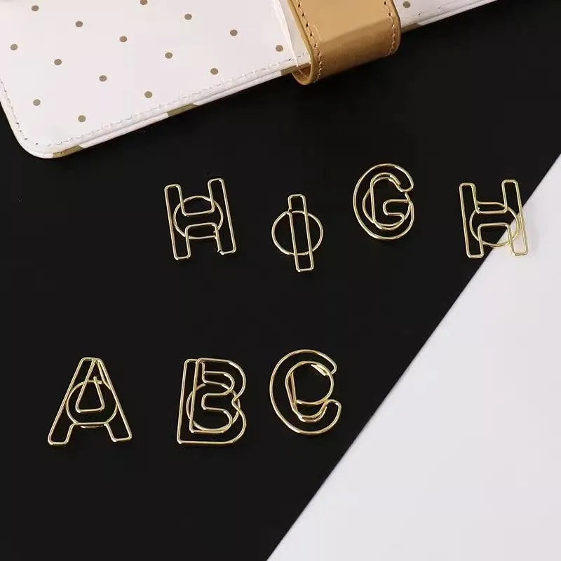 Gold Letter Clip for Journaling & Scrapbooking - PaperWrld