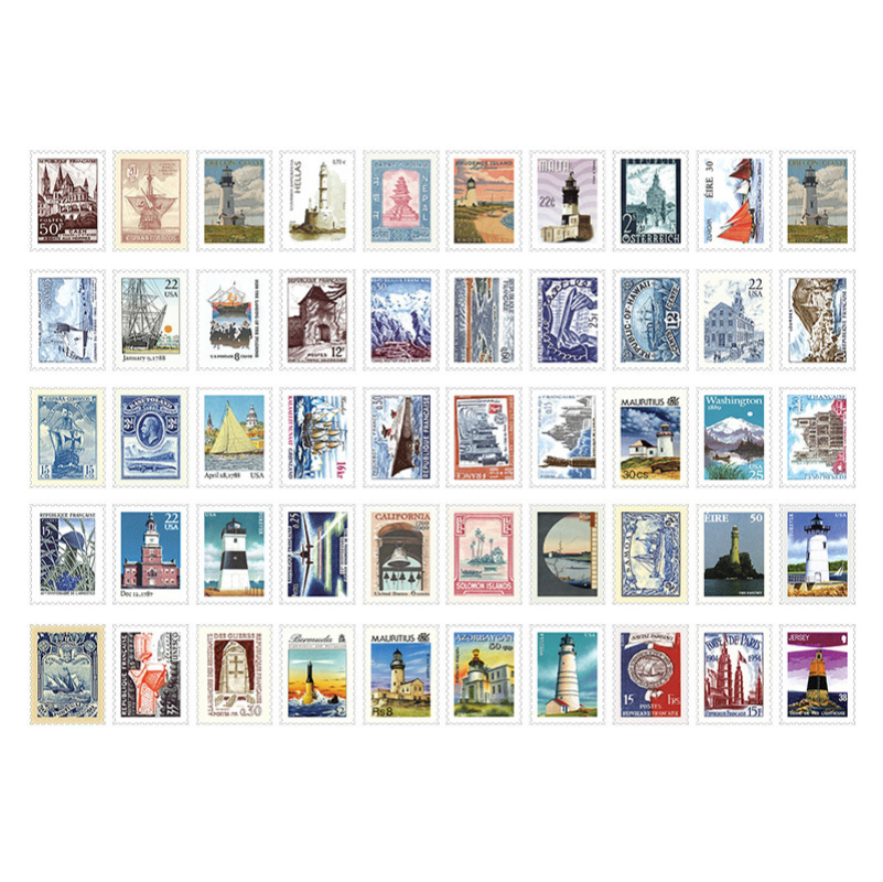 Vintage Mini Art Card Sticker Pack